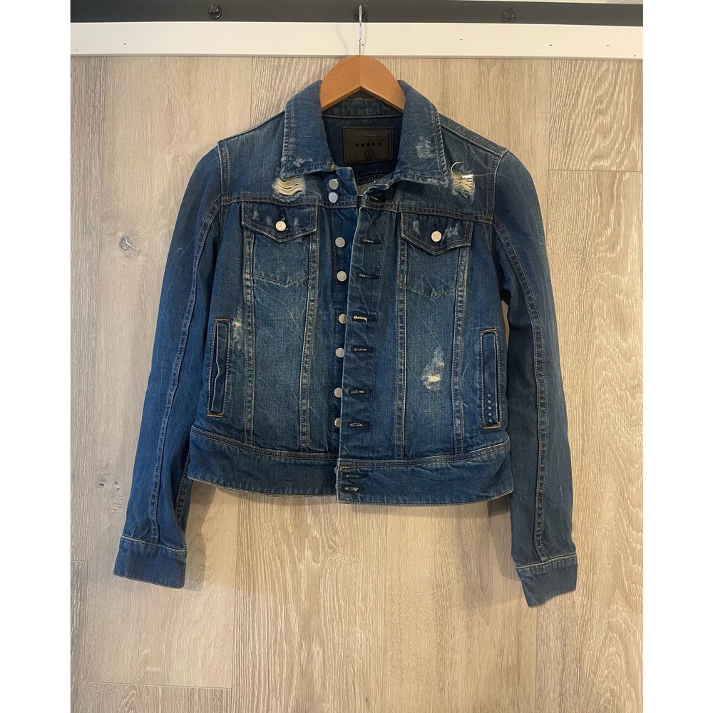 Blank Nyc - Basic Distressed Denim Jacket / Small - image 2